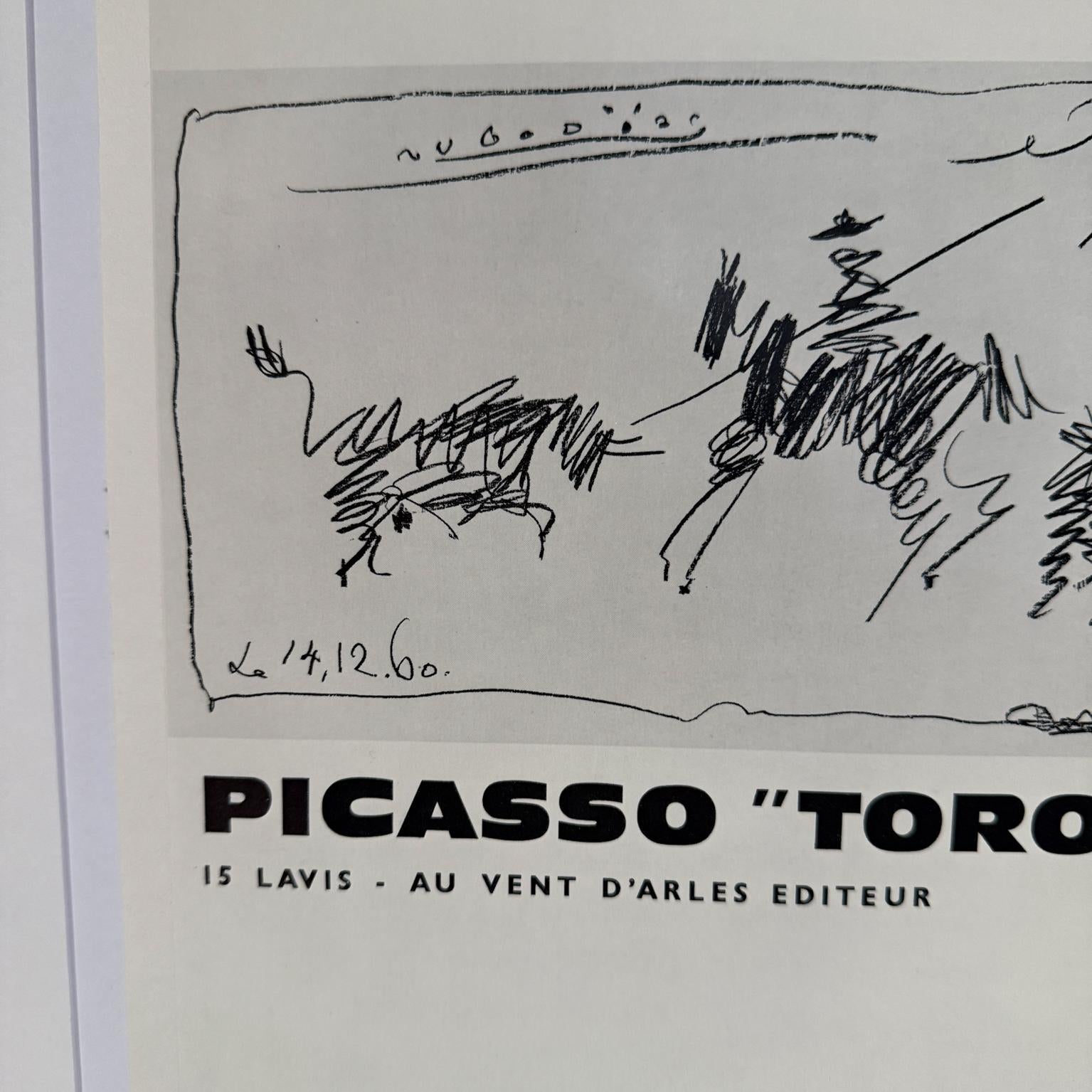 1963 Pablo Picasso Exposition Vallauris, Poster, Linolschnitt, Linocut (Französisch) im Angebot
