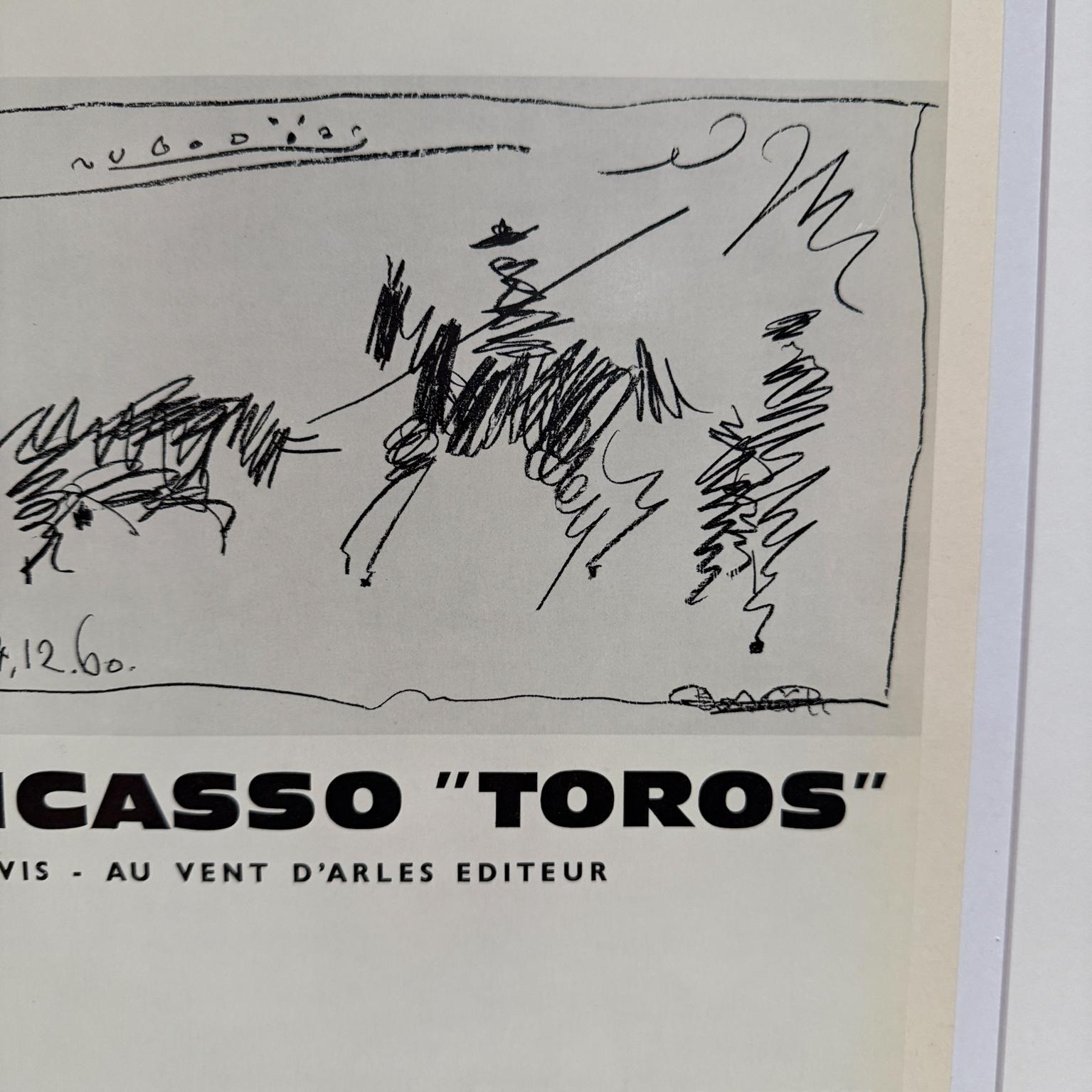 1963 Pablo Picasso Exposition Vallauris, Poster, Linolschnitt, Linocut im Zustand „Gut“ im Angebot in Chula Vista, CA