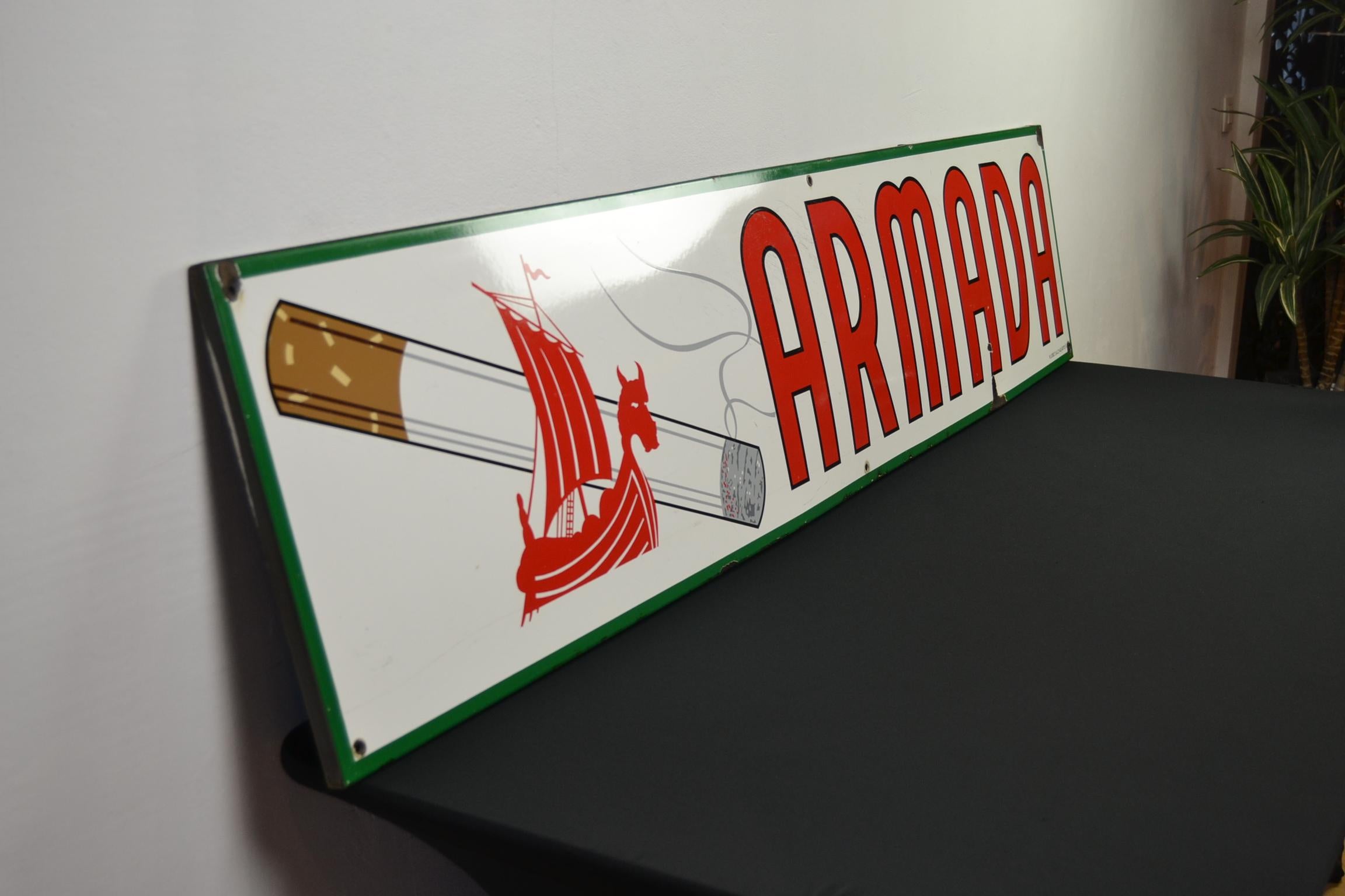 1963 Porcelain Sign for Cigarettes Armada 3