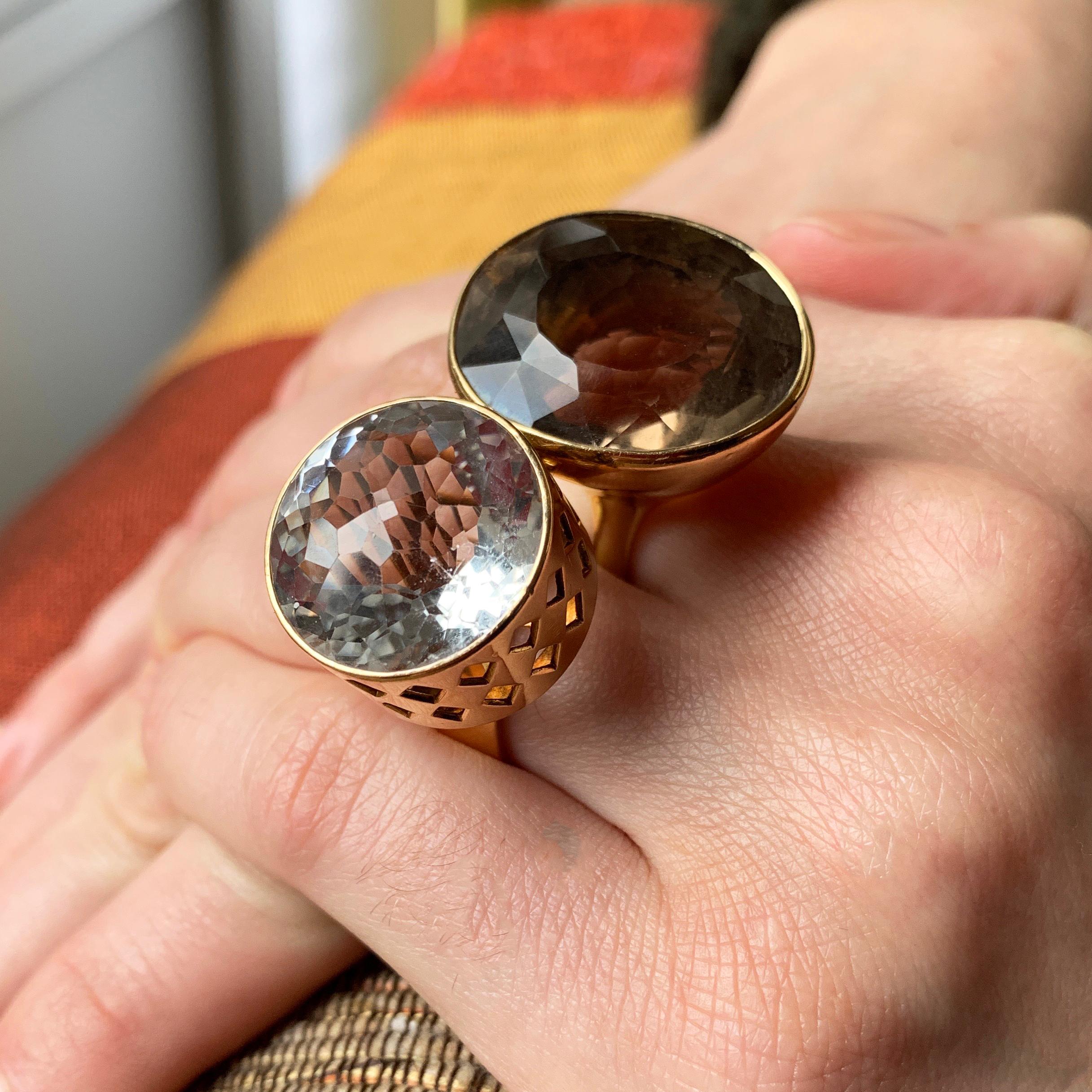 1963 Rare Sigurd Persson Quartz and Gold CutOut Ring at 1stDibs sigurd persson ring, сигърд