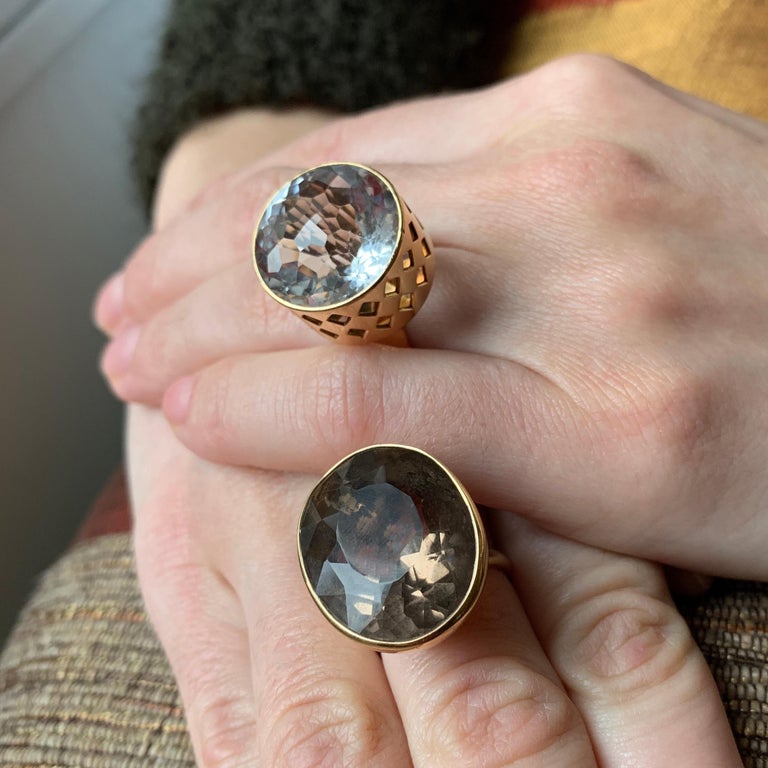 1963 Rare Sigurd Persson Quartz and Gold CutOut Ring at 1stDibs sigurd persson ring