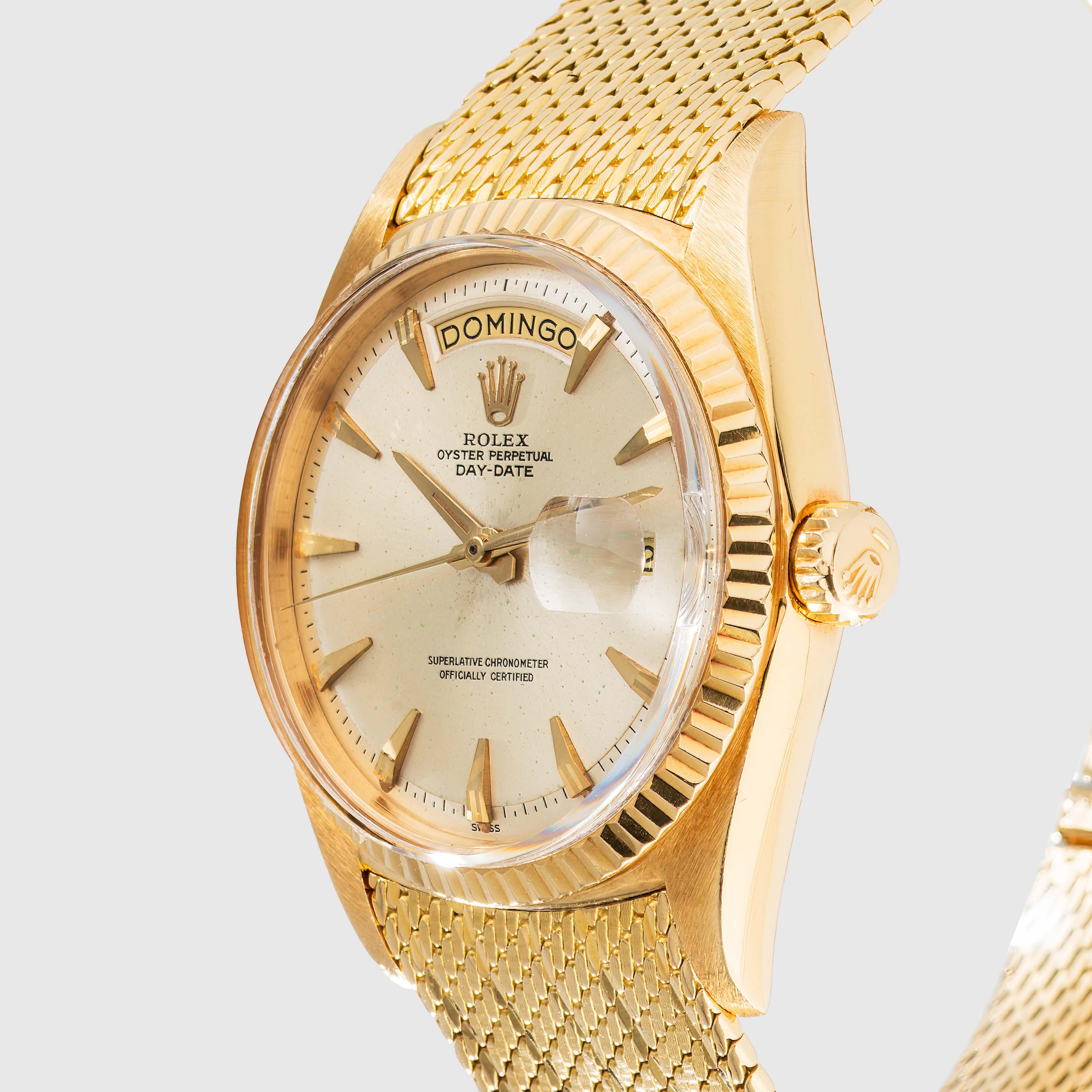 1963 Rolex Day Date Special Millanaise Armband Ref. 1803 im Angebot 1