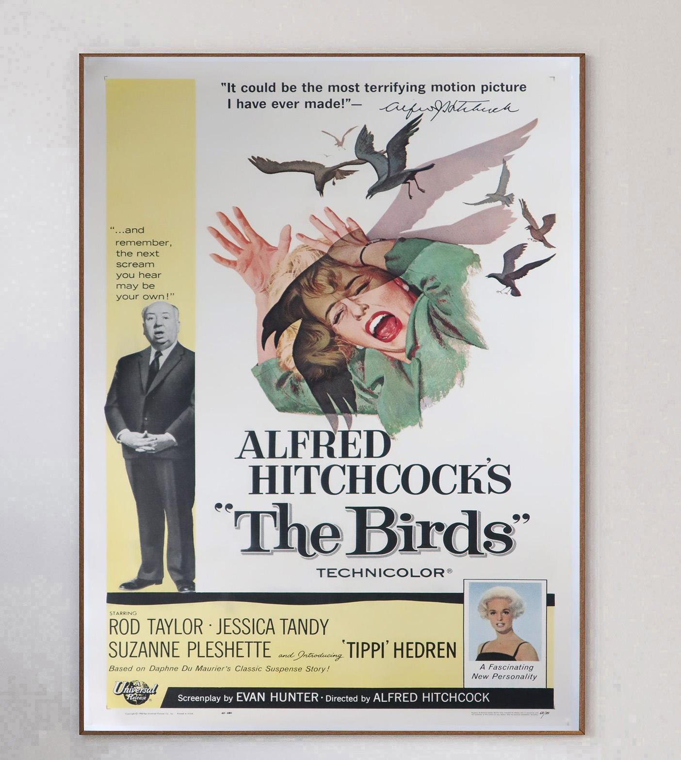 Américain 1963 Les Oiseaux Affiche originale d'époque en vente