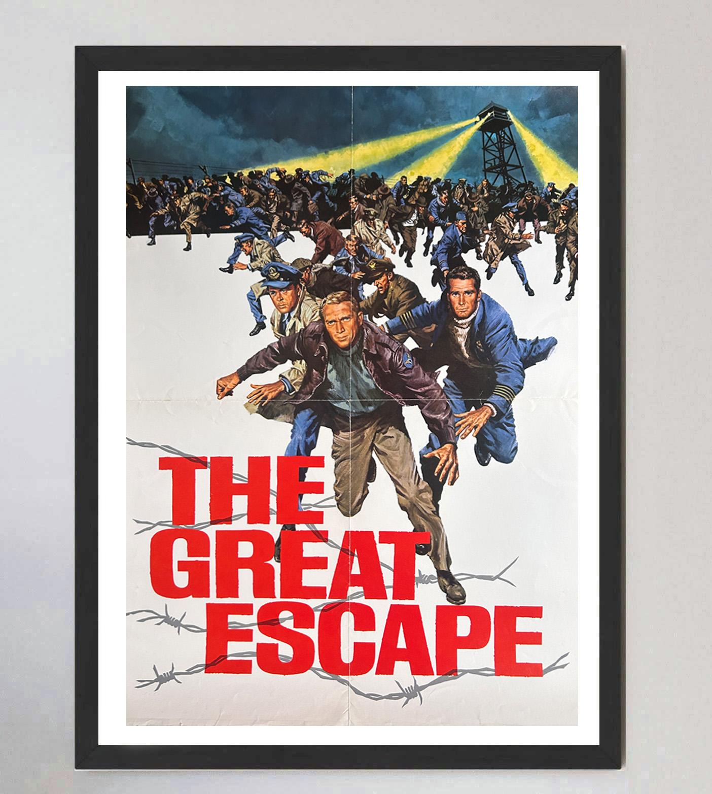 1963 The Great Escape Original Vintage Poster im Zustand „Gut“ im Angebot in Winchester, GB
