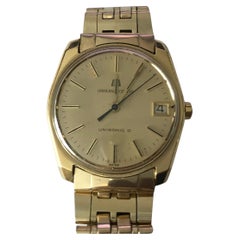 1963 Universal Geneve Unisonic D Watch 18k Gold