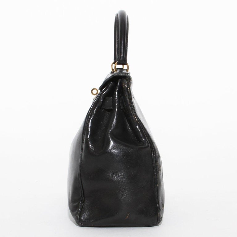 A black Hermès Kelly bag, 1960s - Auction Villa di Maser - Cambi Casa d'Aste