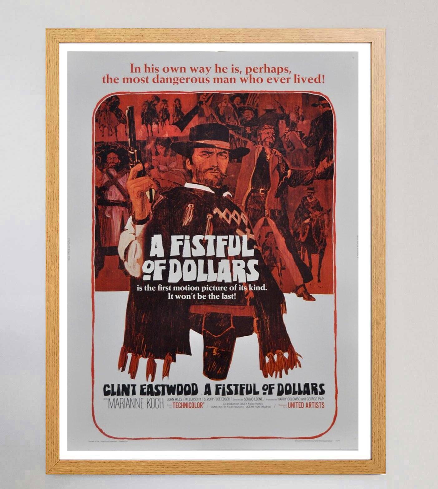 American 1964 A Fistful of Dollars Original Vintage Poster For Sale