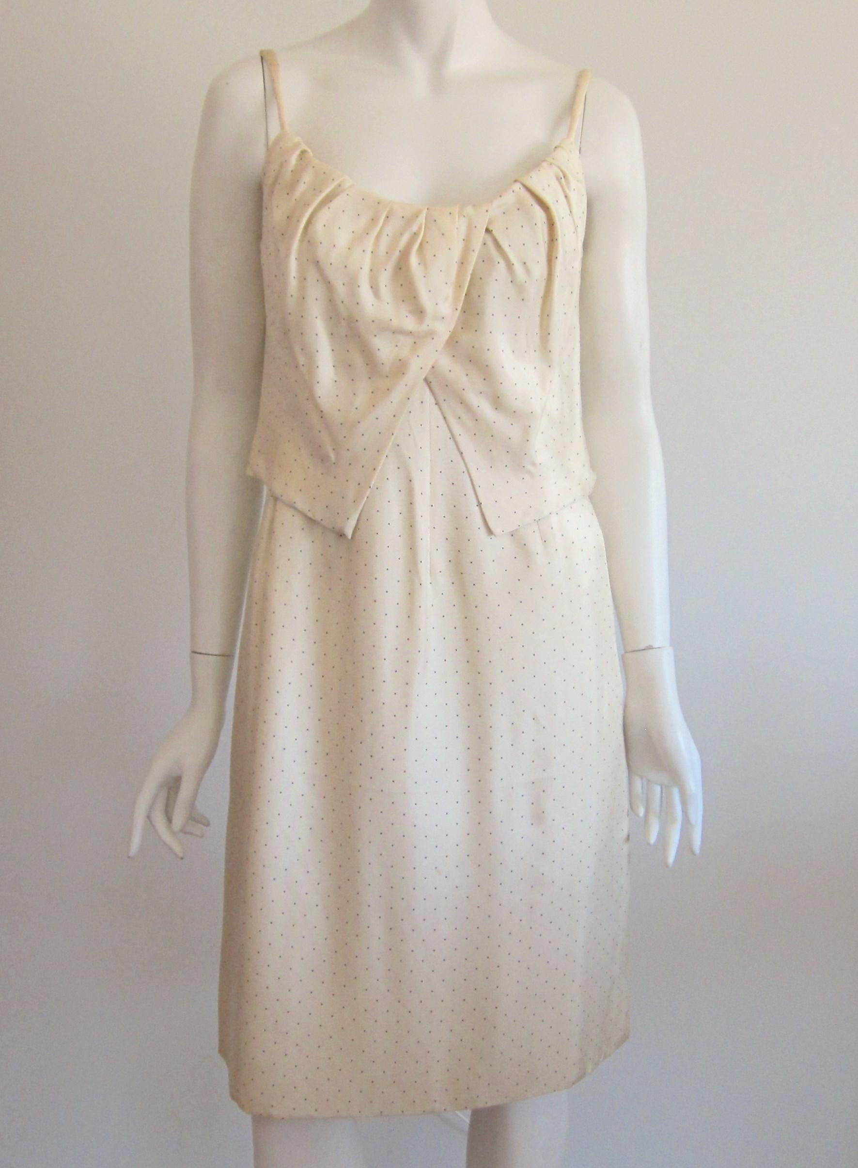 1964 Christian Dior 2 Piece Marc Bohan Dress - Jacket Suit Numbered 123094 1