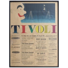 1964 Concert Poster from the Tivoli Gardens in Copenhagen, Denmark