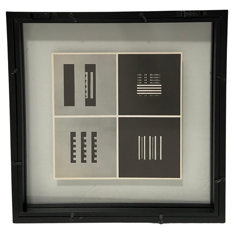 1964 Dieter Rot Double Sided Black and White Geometric Die Cut Print