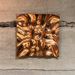 1964 Ellamarie and Jackson Woolley Copper Sculpture Modernist Art Mid-Century