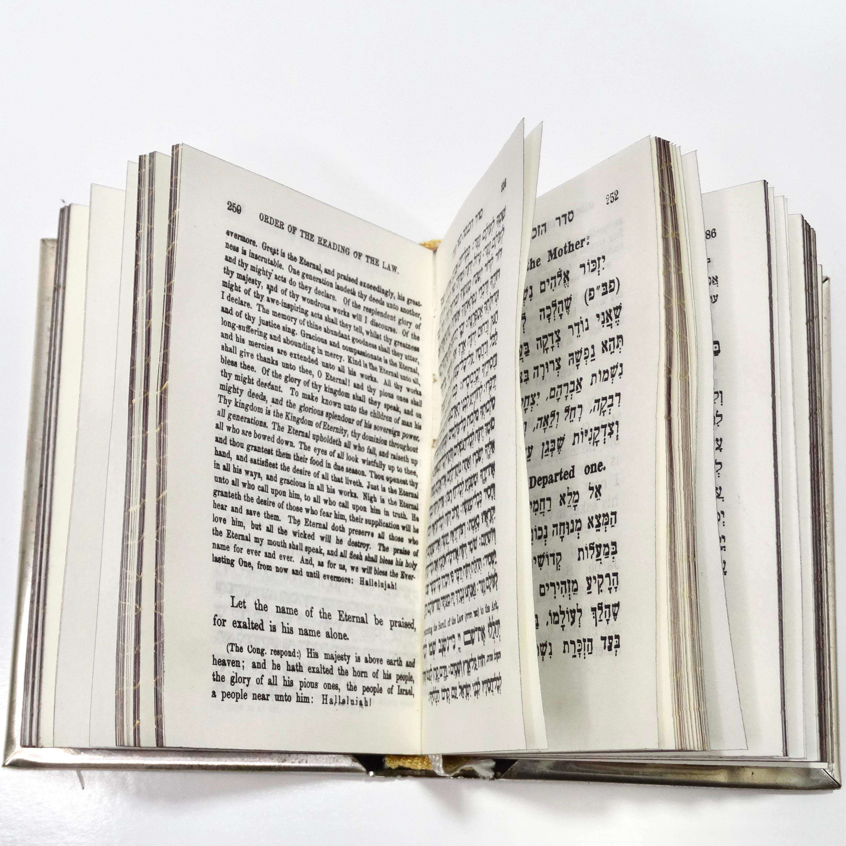 1964 Gem Encrusted Jewish Prayer Book For Sale 5