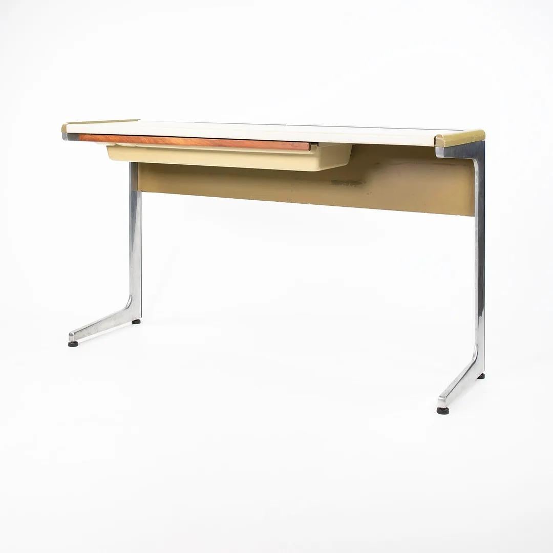 This is an original Action Office desk, designed by George Nelson and Robert Propst for Herman Miller in 1964. Action Office was designed as a set of components that could be combined and become whatever an office needed to be over time. This piece