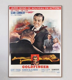 1964 Goldfinger Original Vintage Poster 'French'