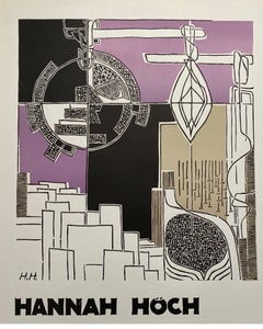 1964 Hannah Hoch Exhibition Print for Galerie Nierendorf, Berlin