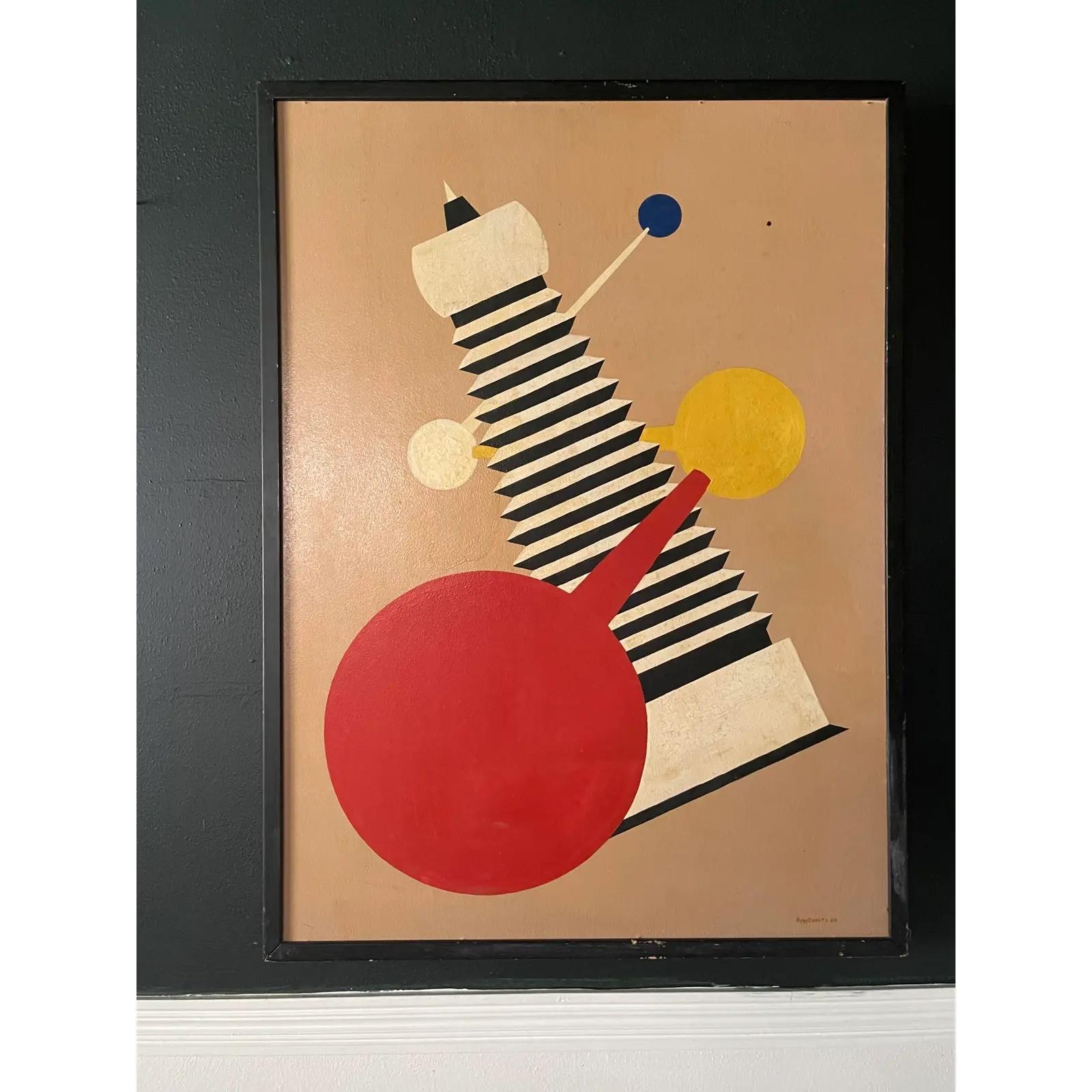 1964 Hard-Edged Painting by Howard Hoppenrath In Good Condition For Sale In Ponte Vedra Beach, FL