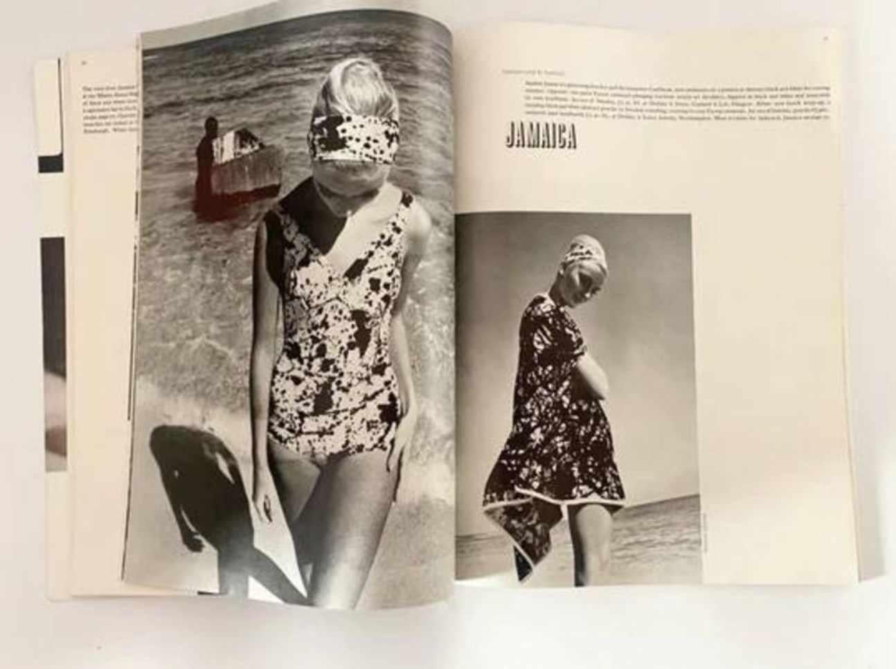 Women's or Men's 1964 Harper's Bazaar  - Jamaica -Cover by Richard Dormer For Sale