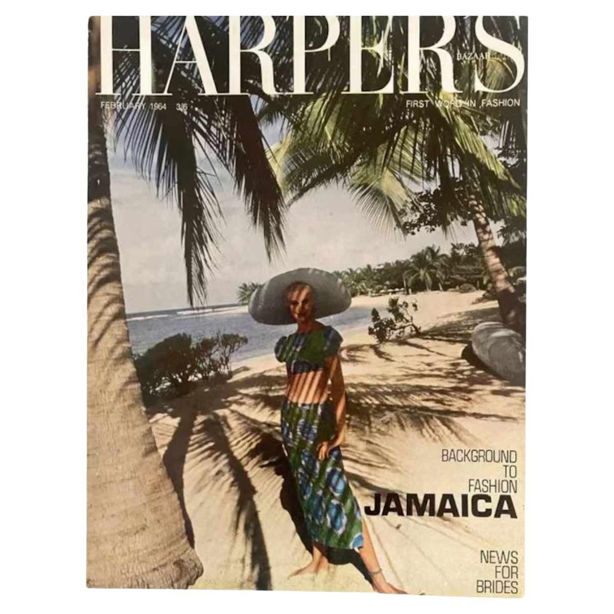 1964 Harper's Bazaar  - Jamaica -Cover by Richard Dormer For Sale