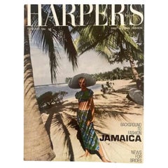 Vintage 1964 Harper's Bazaar  - Jamaica -Cover by Richard Dormer