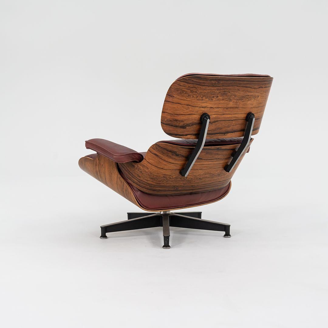 American 1964 Herman Miller Eames Lounge Chair & Ottoman Rosewood w/ Leather Upholstery For Sale