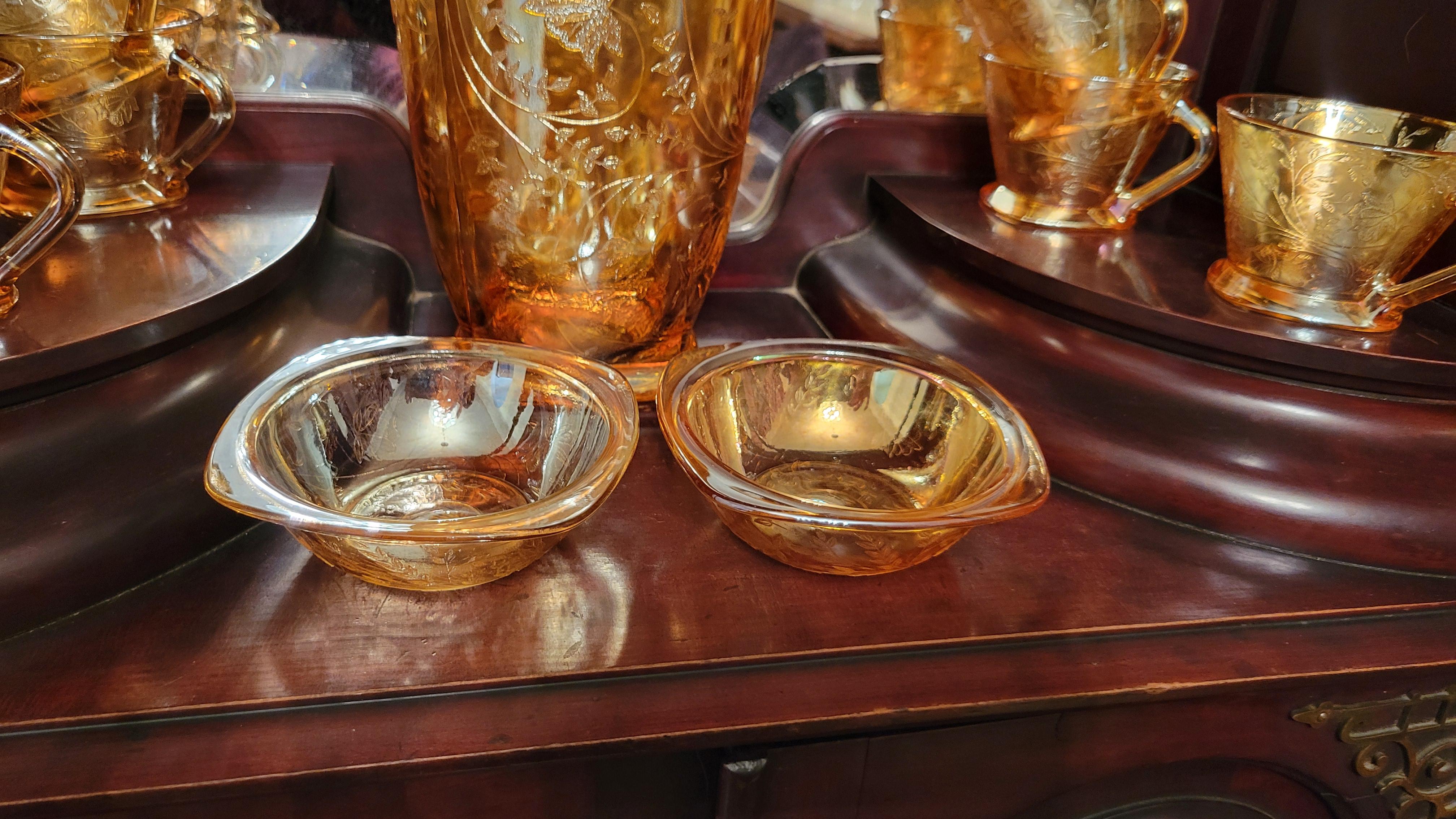 1964 Jeannette Floragold Service de verres irisés - 13 pièces en vente 3