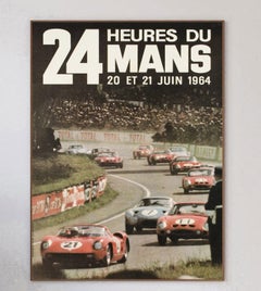 1964 Le Mans 24 Hours Original Vintage Poster