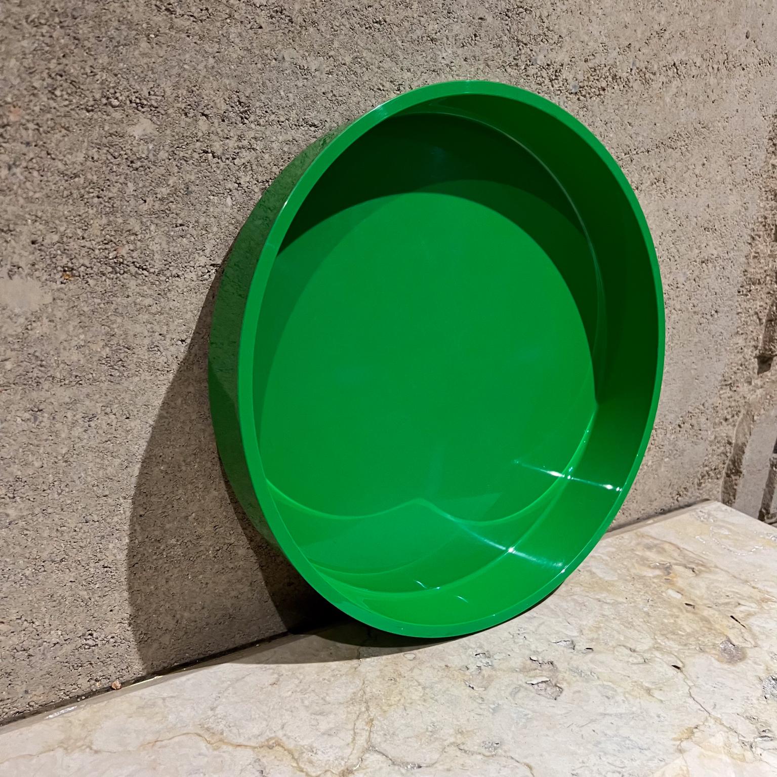 1964 MoMA Heller Design Bandeja verde Massimo Vignelli Moderno de mediados de siglo en venta