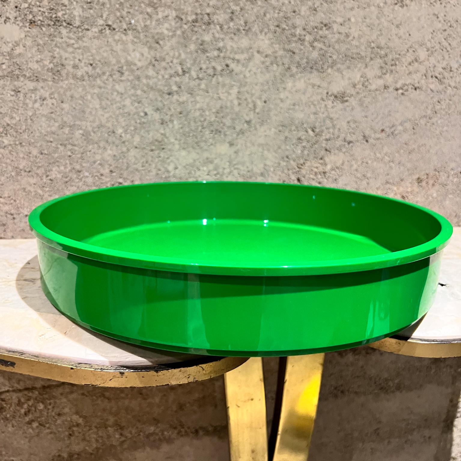1964 MoMA Heller Design Bandeja verde Massimo Vignelli Plástico en venta