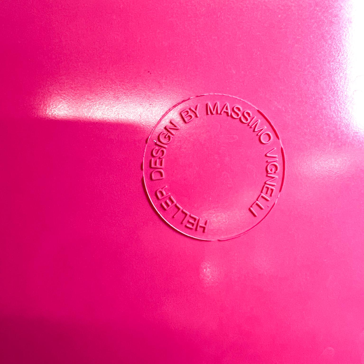 1964 MoMA Massimo & Lella Vignelli 11 Stapelbare Farbteller Heller Design im Angebot 1