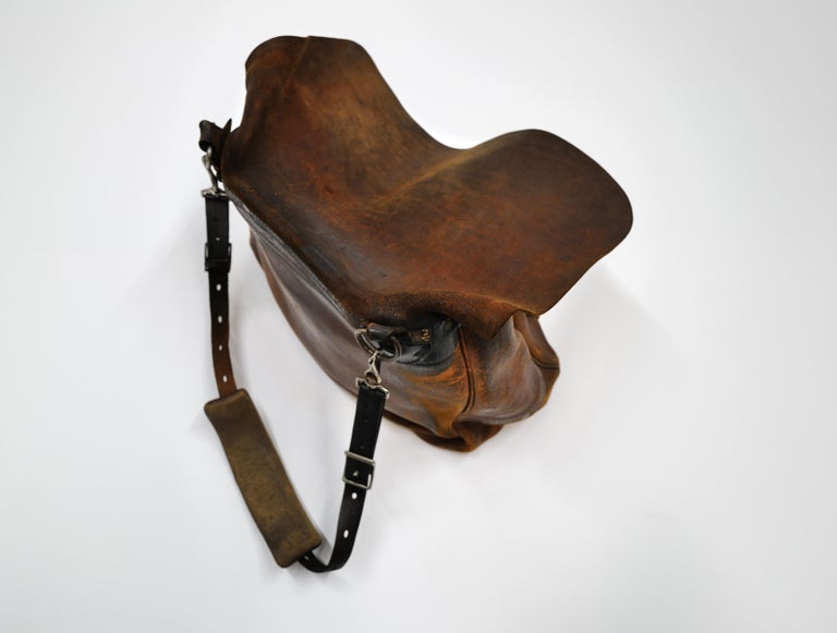 1964 Mr. Zip Leather Postal Sling Bag at 1stDibs | mr leather bag