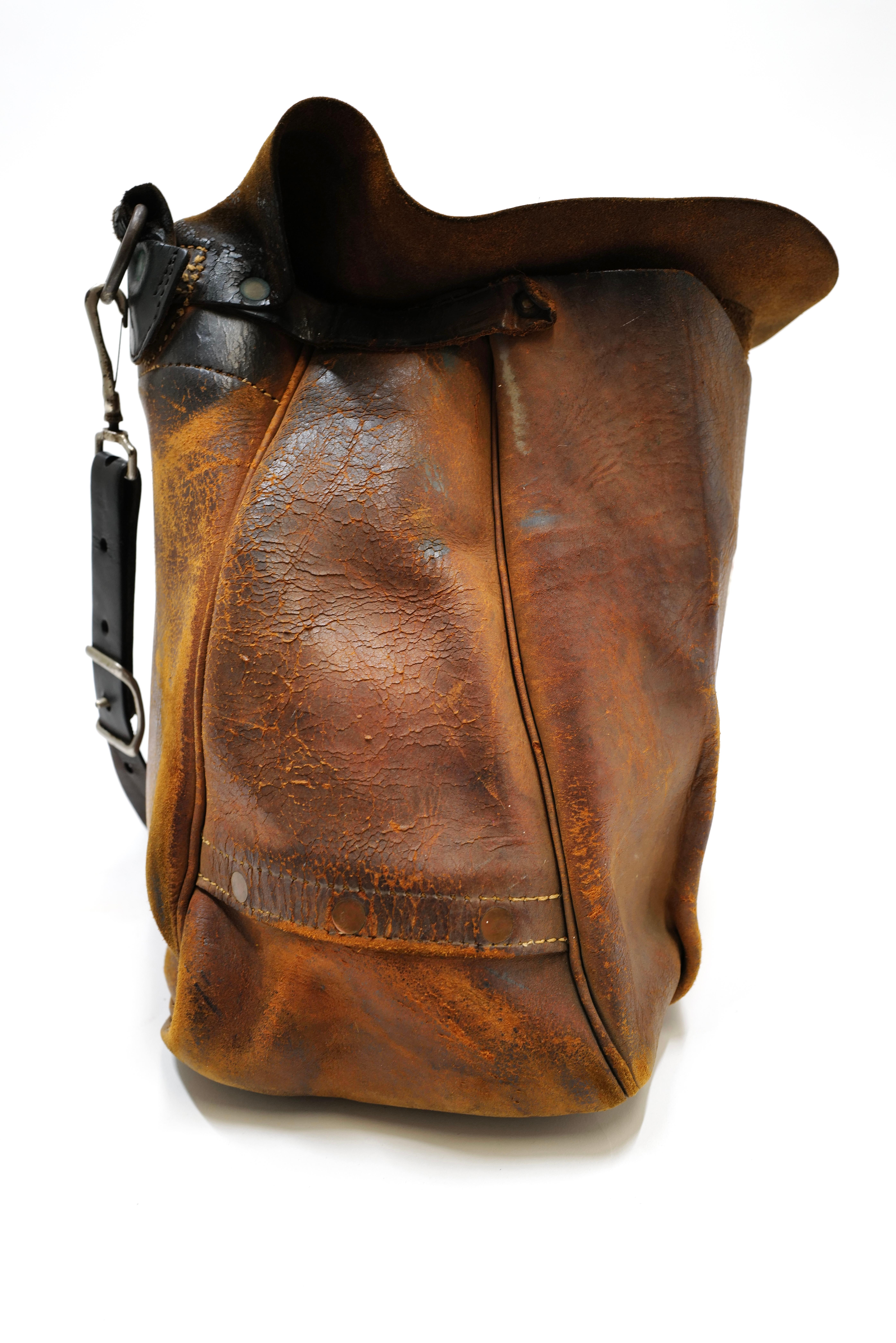 1964 Mr. Zip Leather Postal Sling Bag For Sale 10