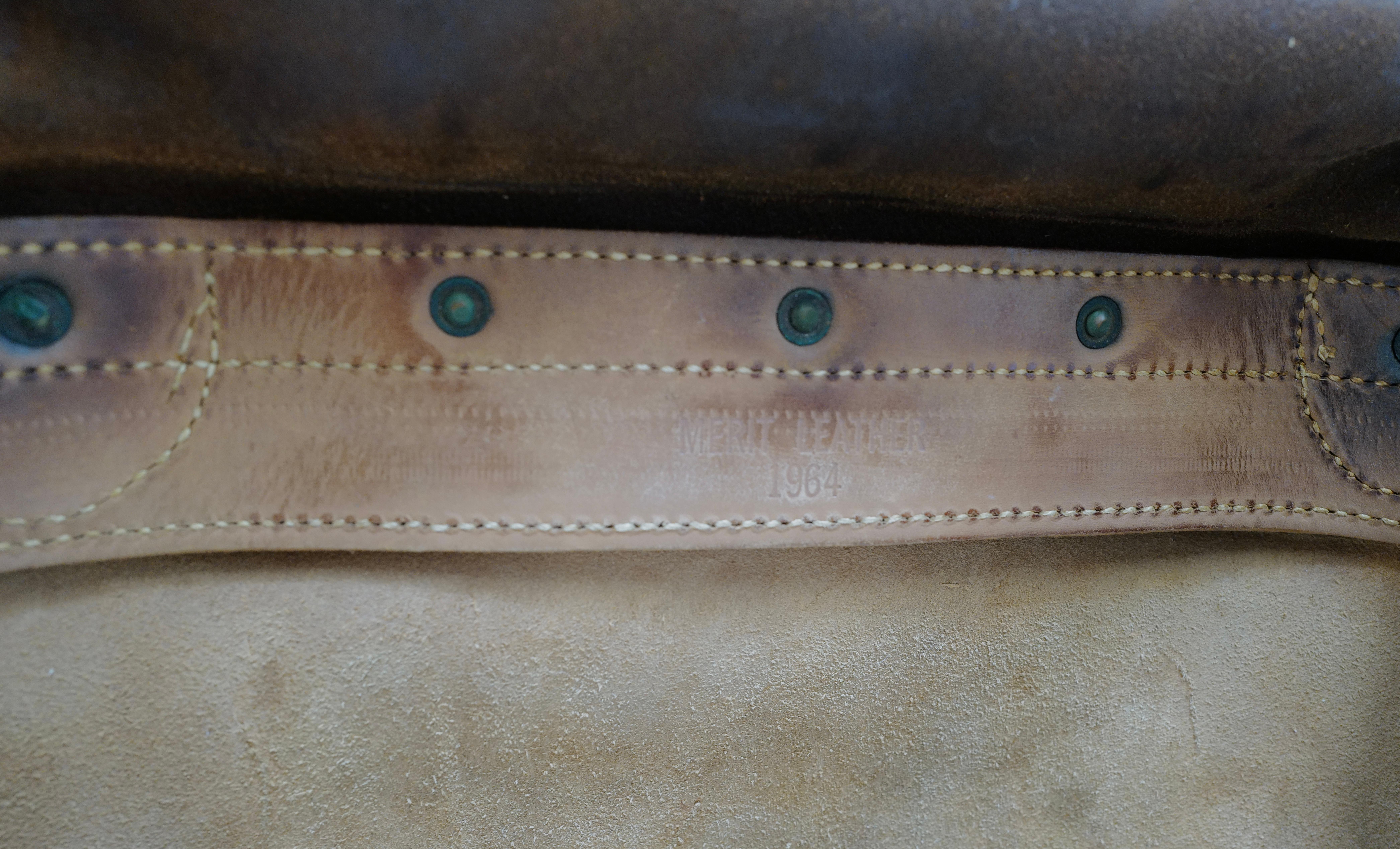 1964 Mr. Zip Leather Postal Sling Bag For Sale 3