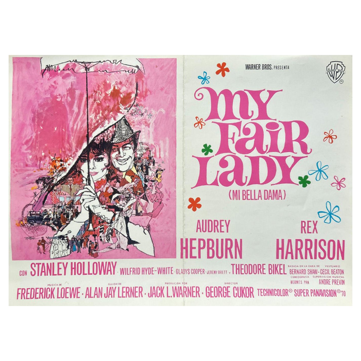 1964 My Fair Lady (espagnol) Original Vintage Poster