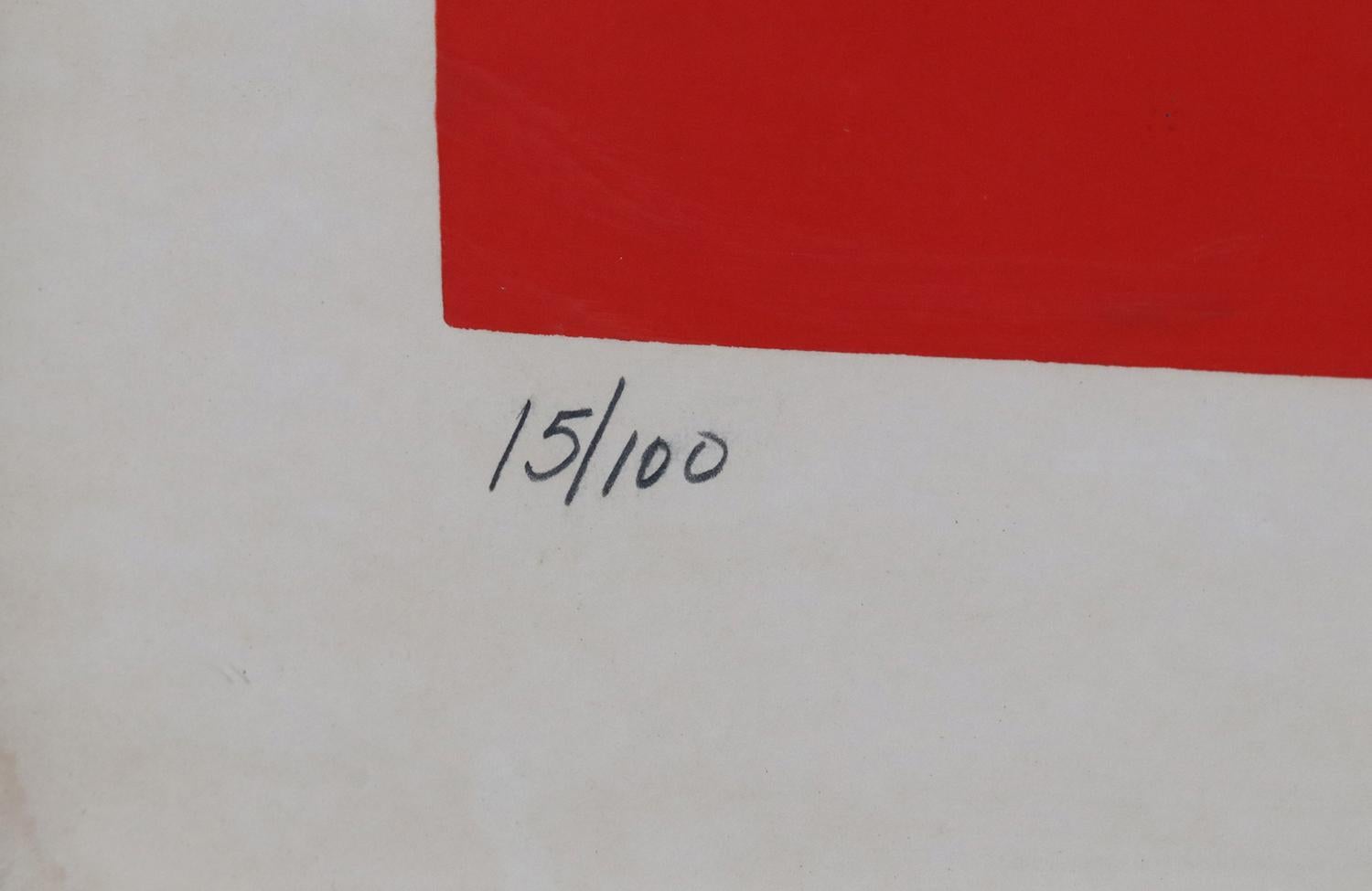Mid-20th Century 1964 Nicholas Krushenick Color Lithograph 15/100 For Sale