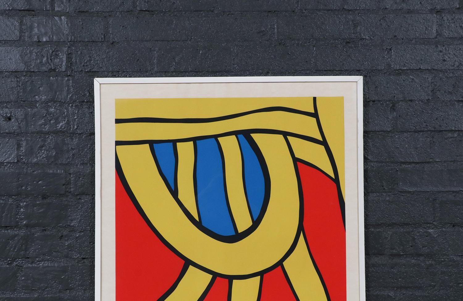 1964 Nicholas Krushenick Color Lithograph 15/100 For Sale 1