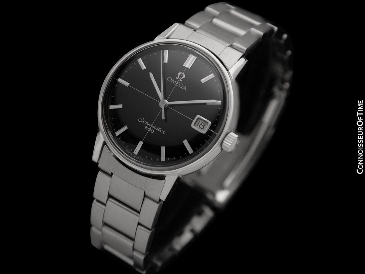 1964 Omega Seamaster 600 Vintage Herren Handgewebte Uhr aus Edelstahl - Edelstahl im Zustand „Hervorragend“ in Suwanee, GA