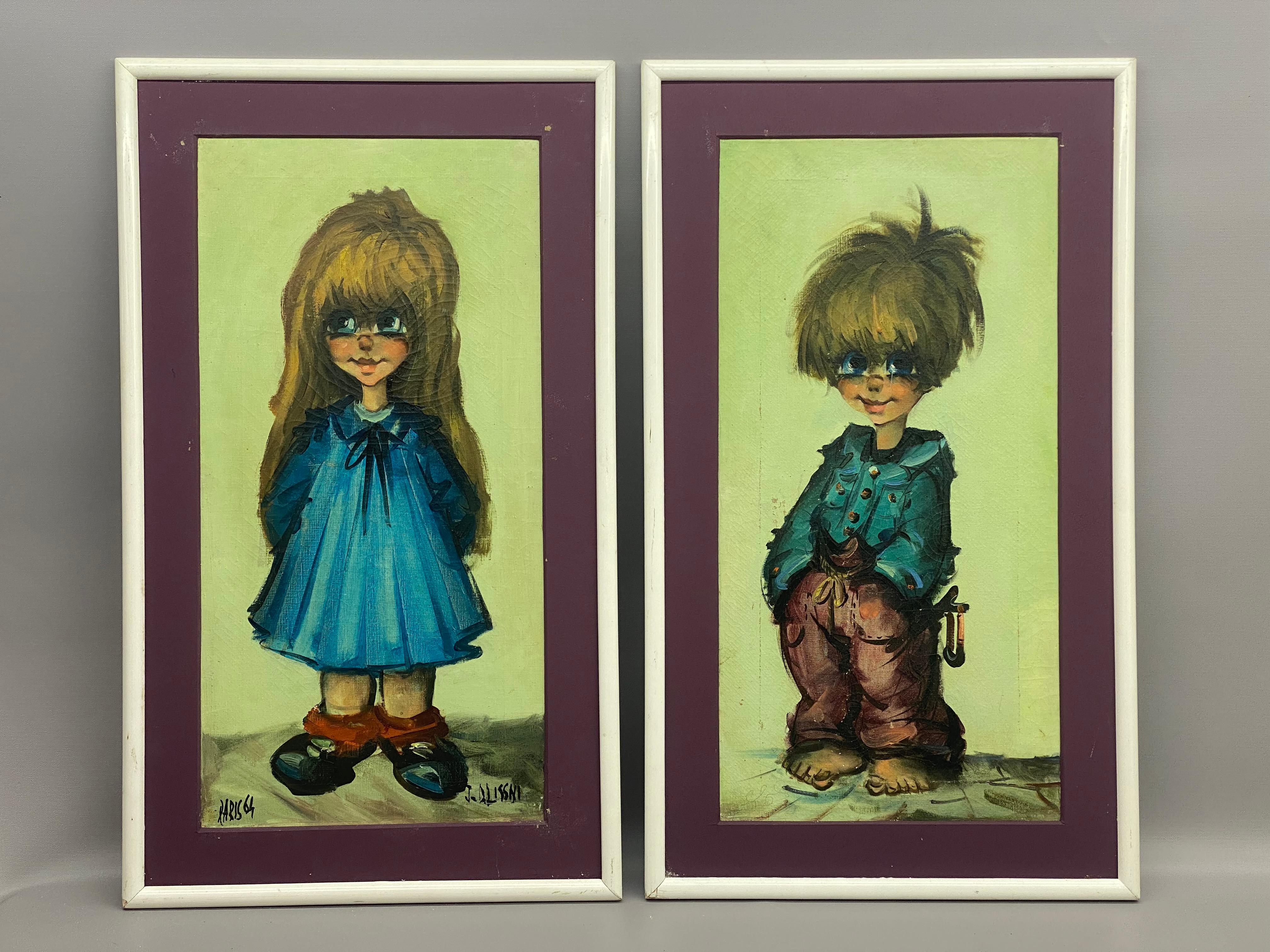 La pareja más dulce de pinturas 