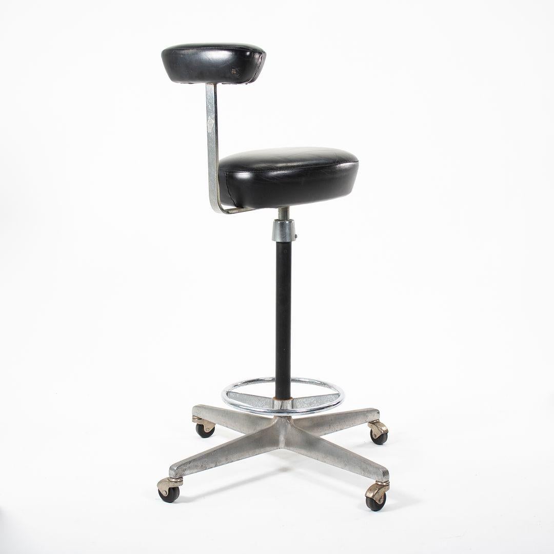 Modern 1964 Perch Office Stool by George Nelson and Robert Propst for Herman Miller