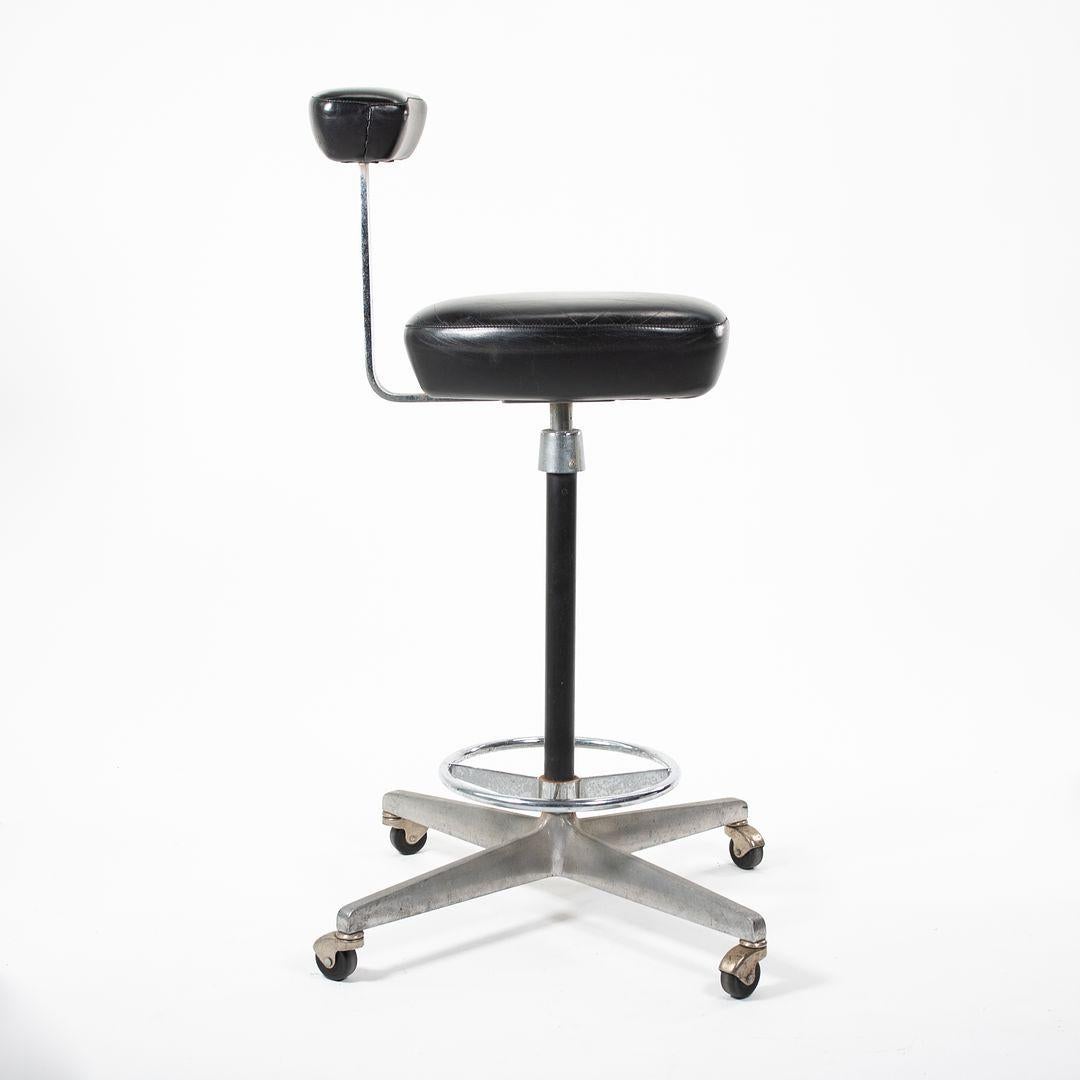 Steel 1964 Perch Office Stool by George Nelson and Robert Propst for Herman Miller