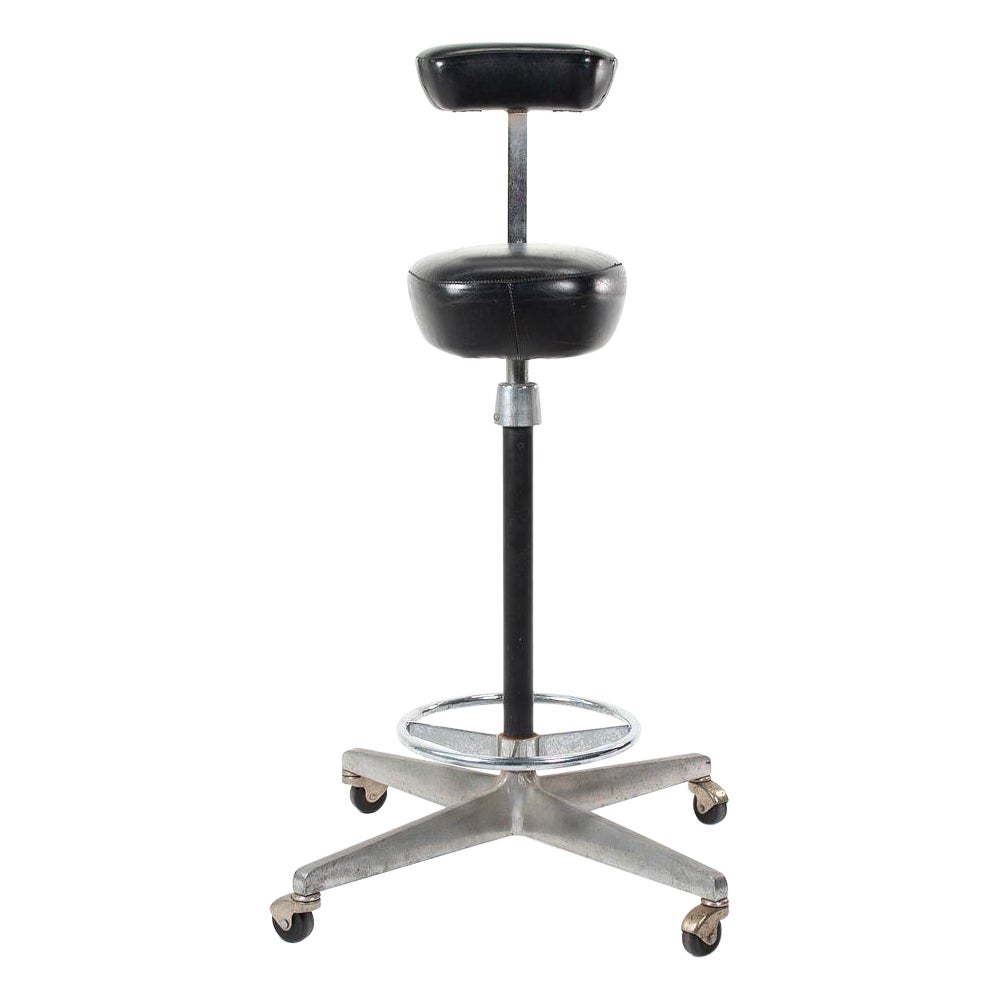 1964 Perch Office Stool by George Nelson and Robert Propst for Herman Miller