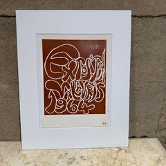 1964 Picasso Poster Exposition Vallauris France