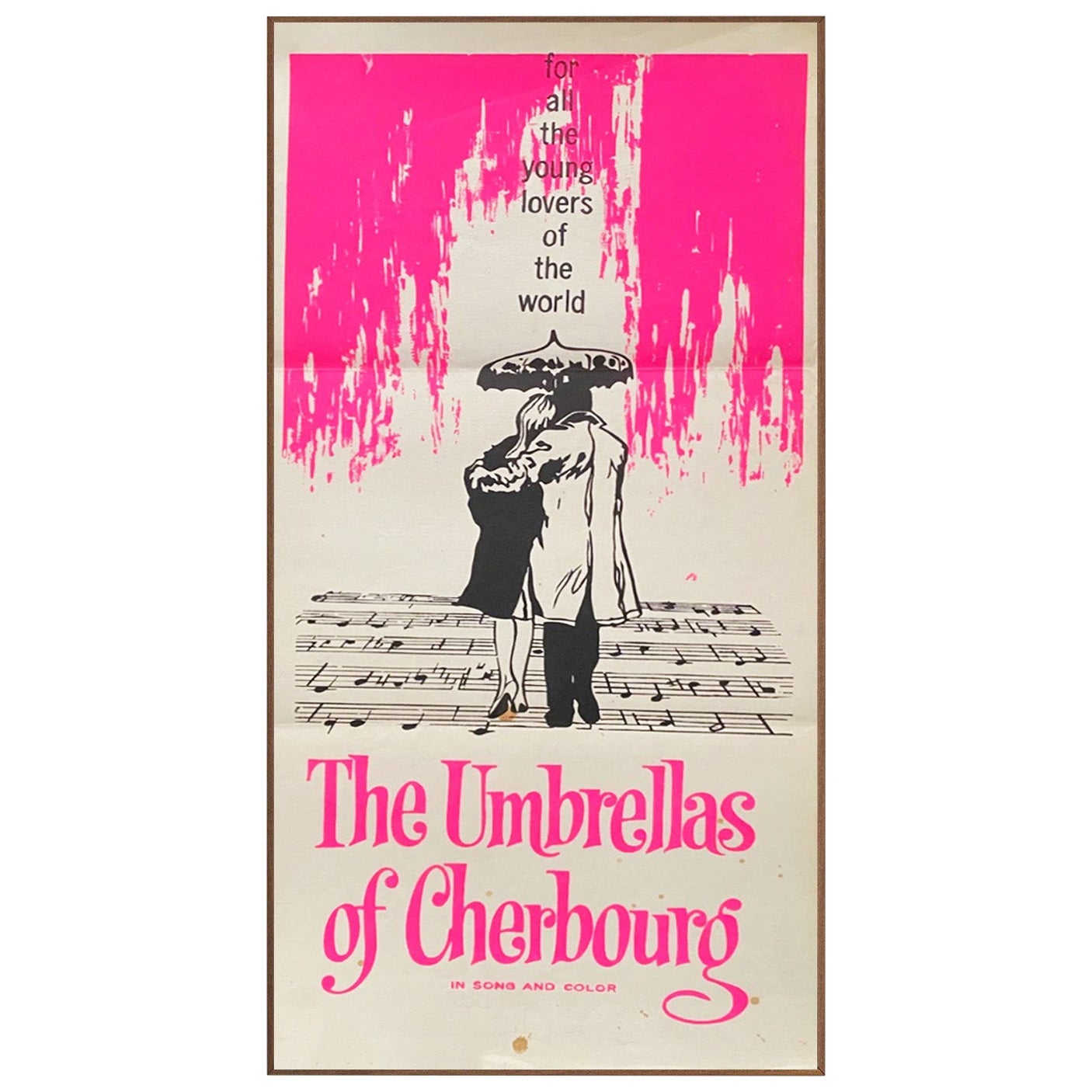 1964 Les parapluies de Cherbourg Affiche originale d
époque