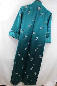 1964 Vintage Female Green Silk Kimono