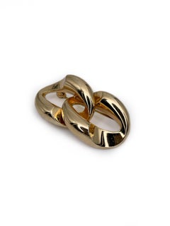 1964 Vintage Grosse Gold Tone Chain Pin Brooch