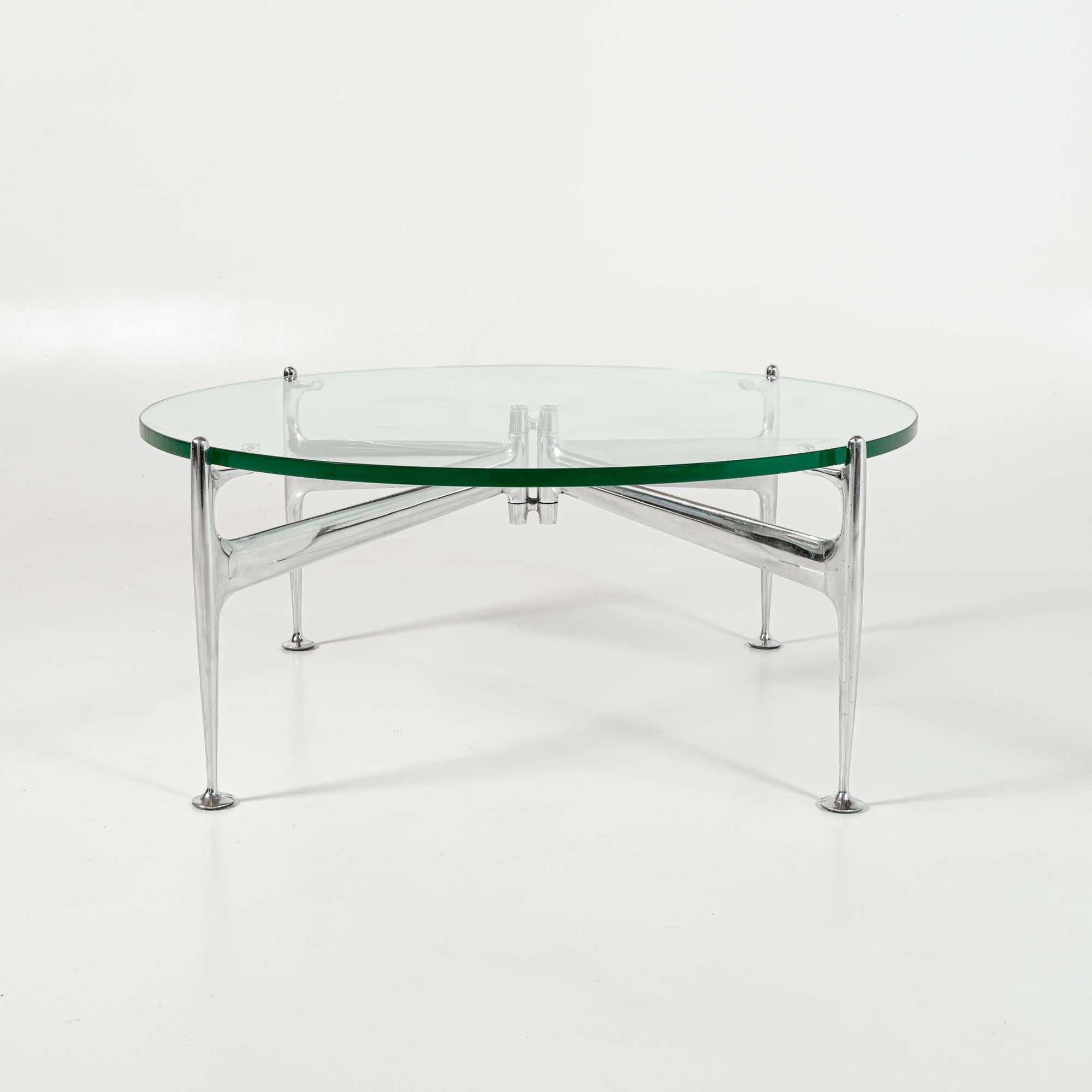 Mid-Century Modern 1965 Alexander Girard for Braniff Airlines & Herman Miller Glass Coffee Table For Sale