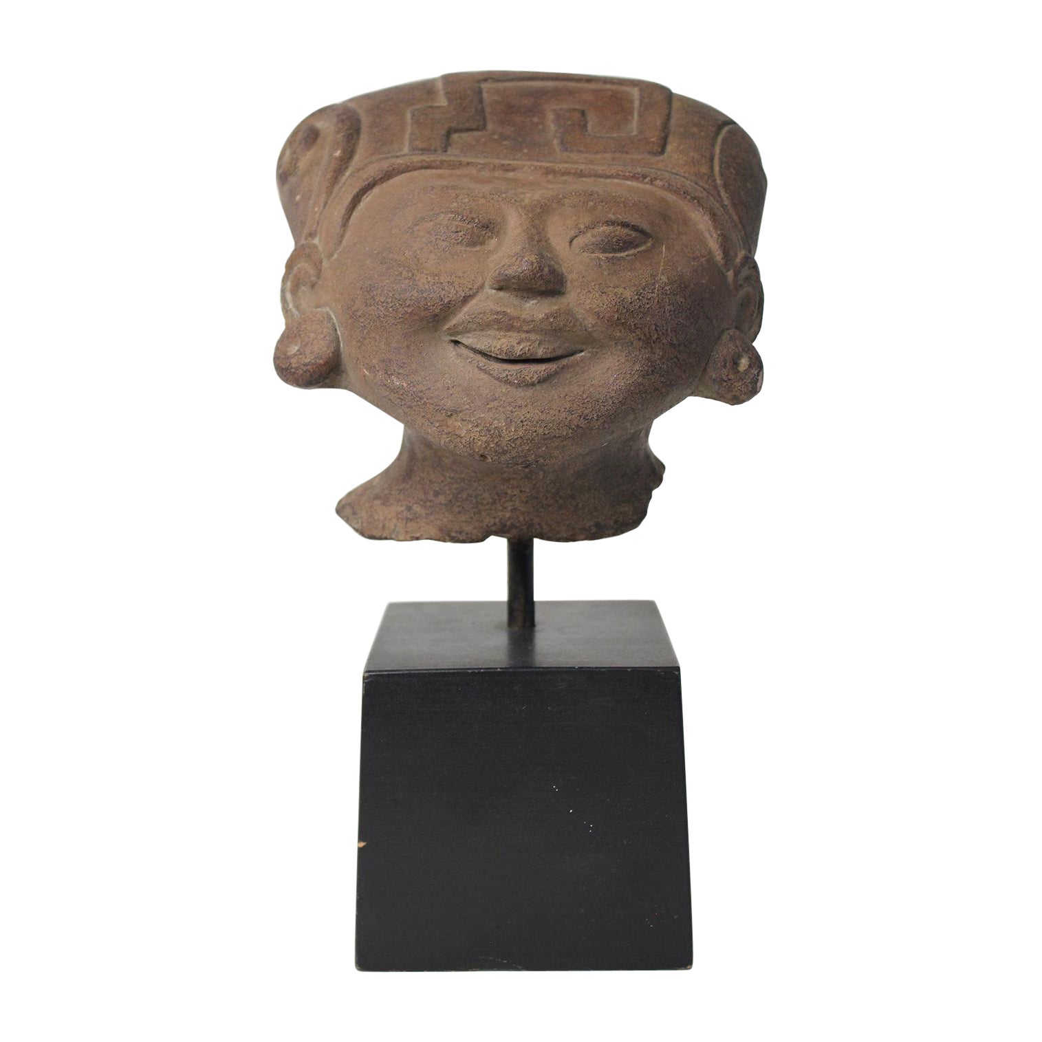 1965 Alva Studios Mayan Mexico Mexican Replica Bust Sculpture Alfred Wolkenberg