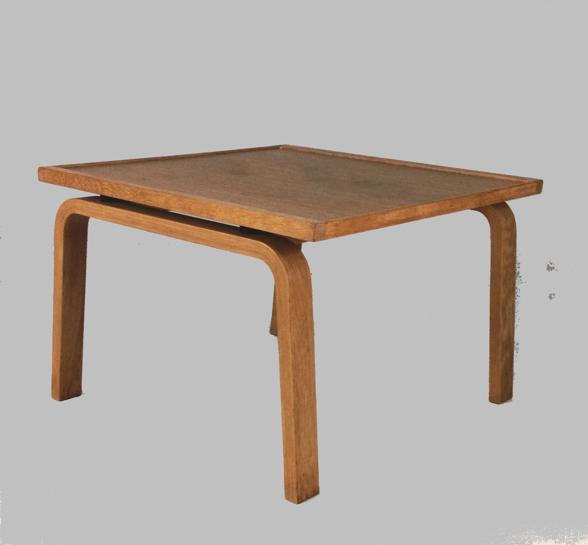Scandinavian Modern 1965 Arne Jacobsen Oak Footstool-Sidetable for Saint Catherine's College For Sale