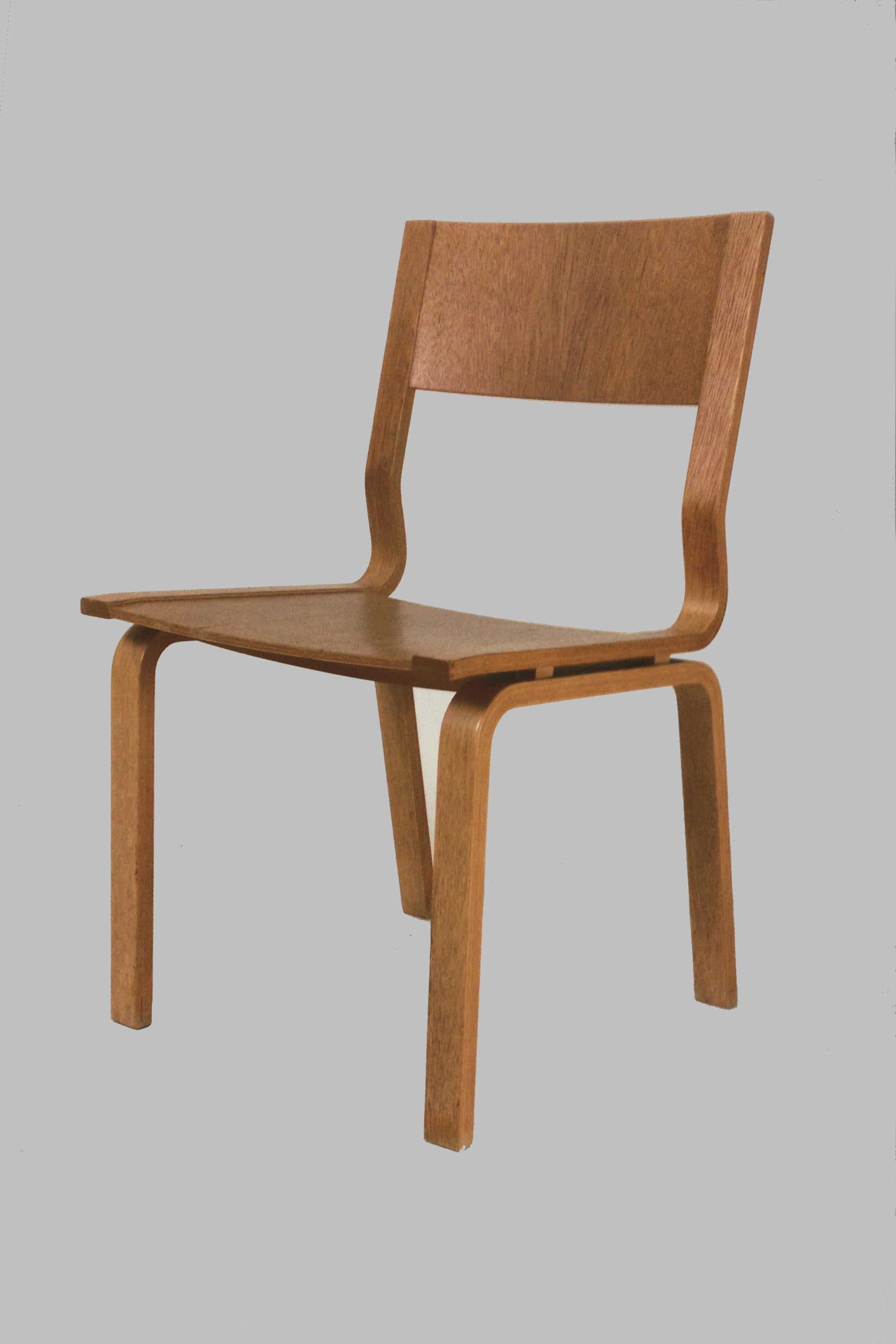 Scandinavian Modern 1965 Arne Jacobsen Saint Catherines Chair in Laminated Oak by Fritz Hansen