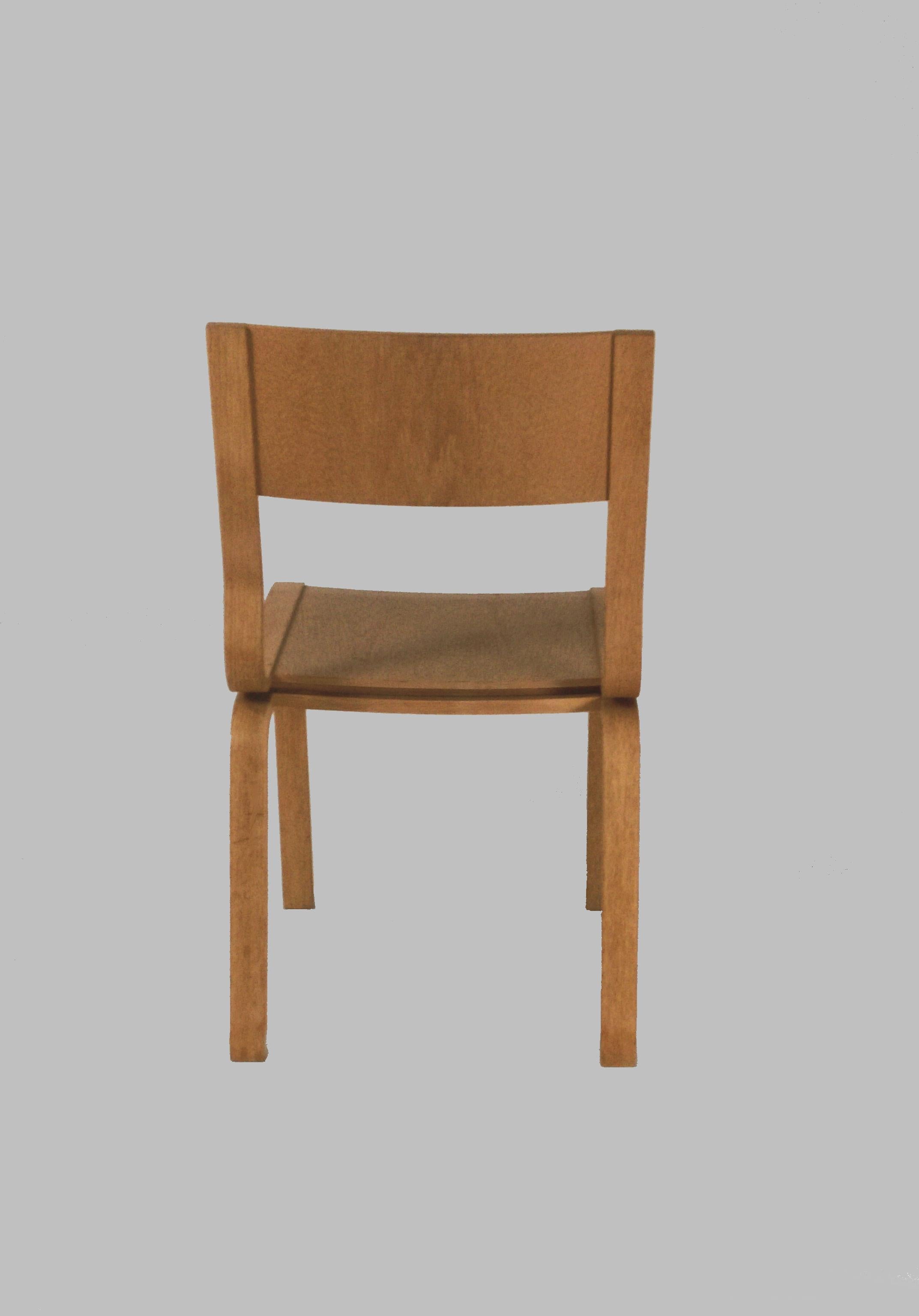 1965 Arne Jacobsen Saint Catherines Chair in Laminated Oak by Fritz Hansen In Good Condition In Knebel, DK