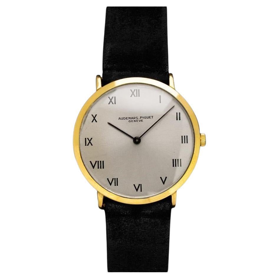 1965 Audemars Piguet Vintage Mens Thin Dress Watch with Band 
Buckle - 18K Gold